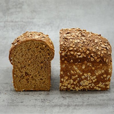 Grof volkoren brood gesneden
