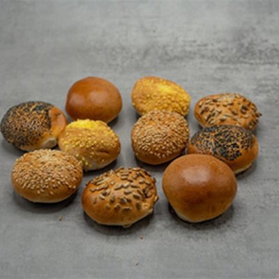 Minibolletjes assorti mix wit per 10 stuks