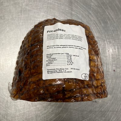 Gebraden fricandeau aan stuk ca 1 kg *Bestellen voor 12:45 = volgende dag leveren