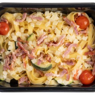 Tagliatelle pasta corbonara (2 maaltijden van 450 gram)