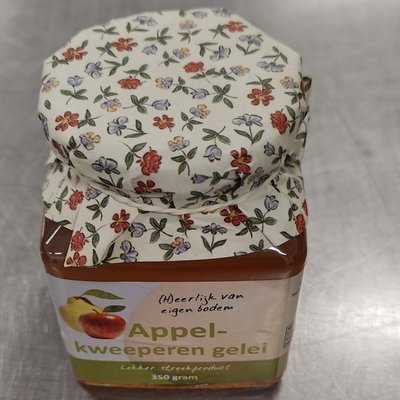 Appel kweepeer gelei jam 350 gr pot